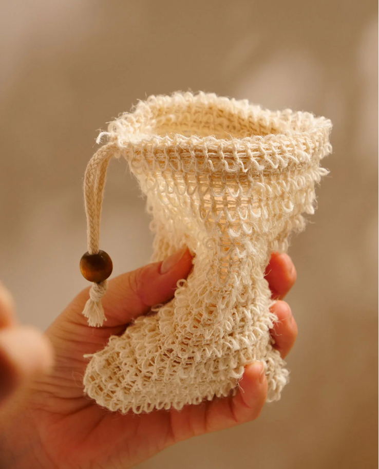 Bolsa para Jabón de Sisal y Algodón 100% Natural - Alecobio