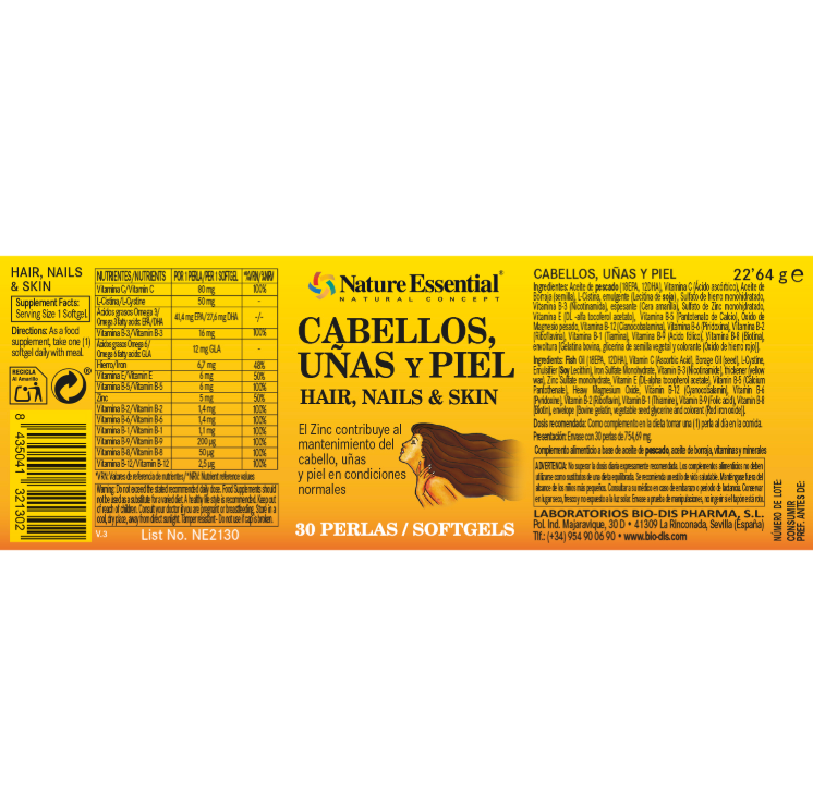 Cabellos, Uñas y Piel - Alecobio