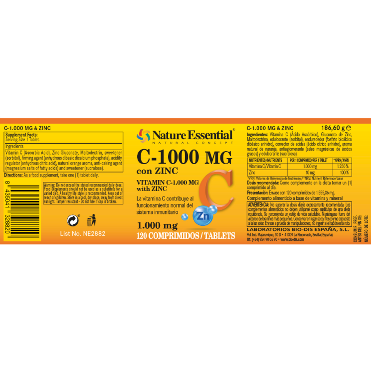 Vitamina C-1000 MG - Alecobio
