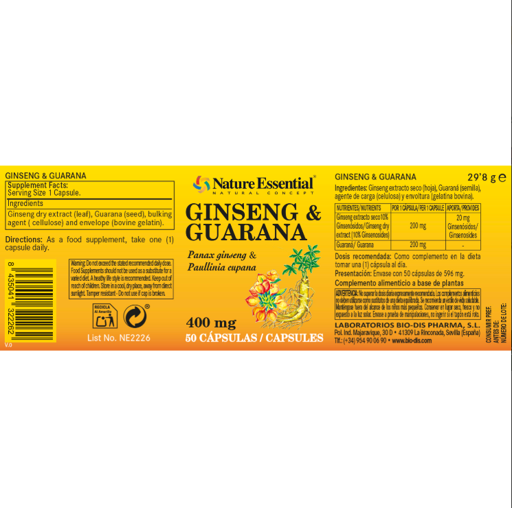 Ginseng & Guaraná - Alecobio