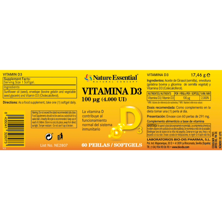 Vitamina D3 - Alecobio
