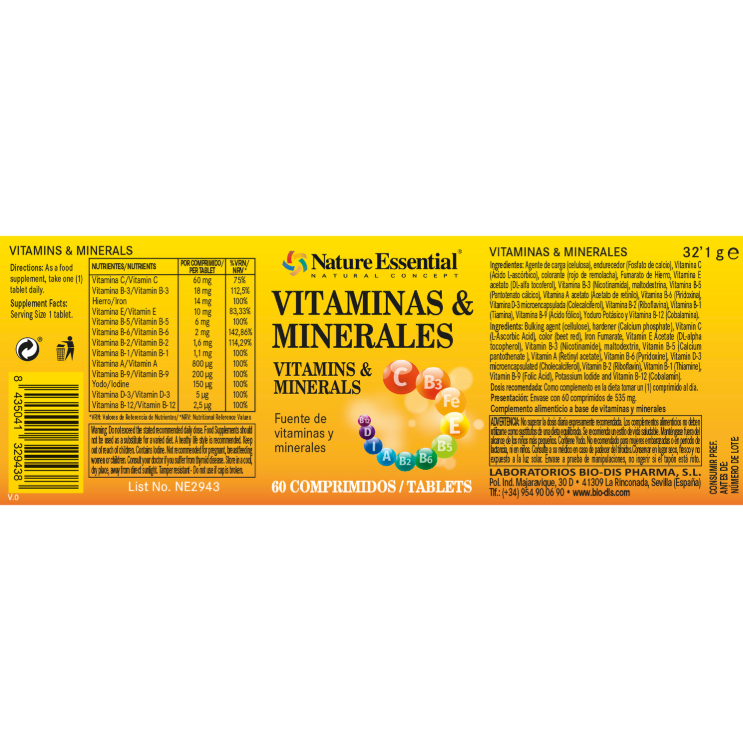 Vitaminas y Minerales - Alecobio