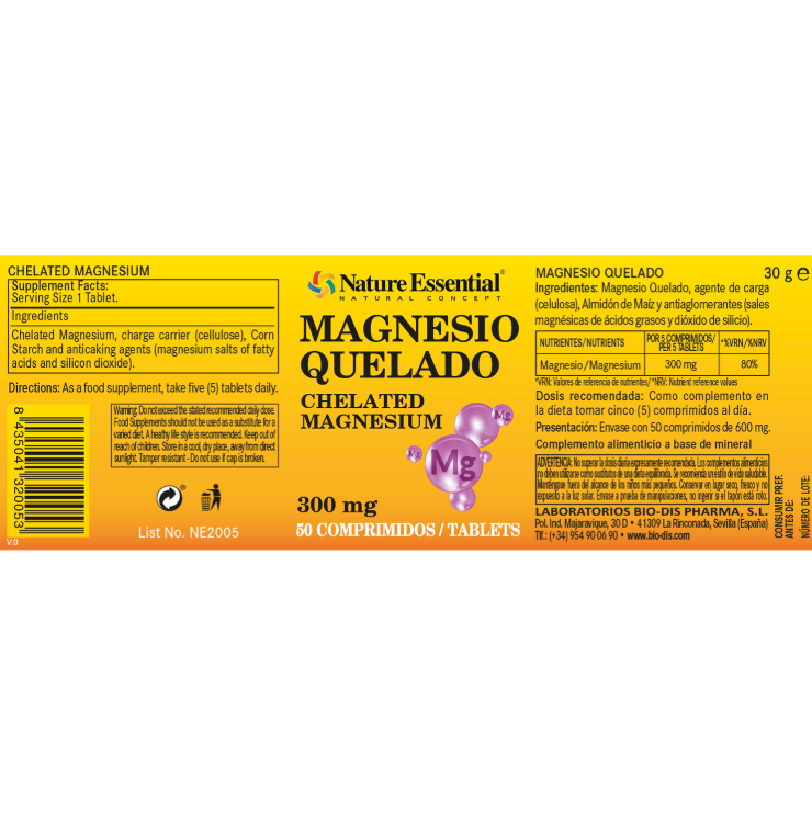 Magnesio Quelado - Alecobio