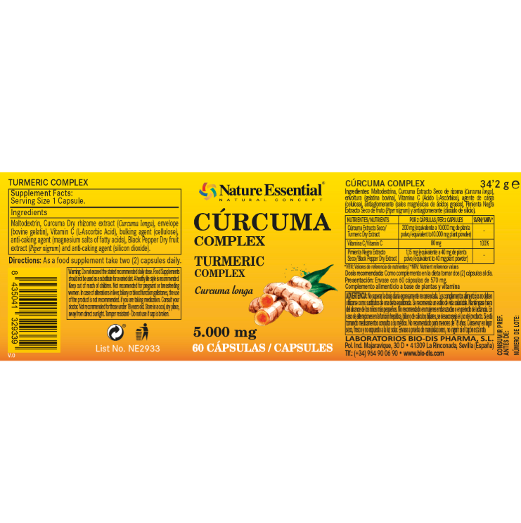 Cúrcuma 5000mg - Alecobio