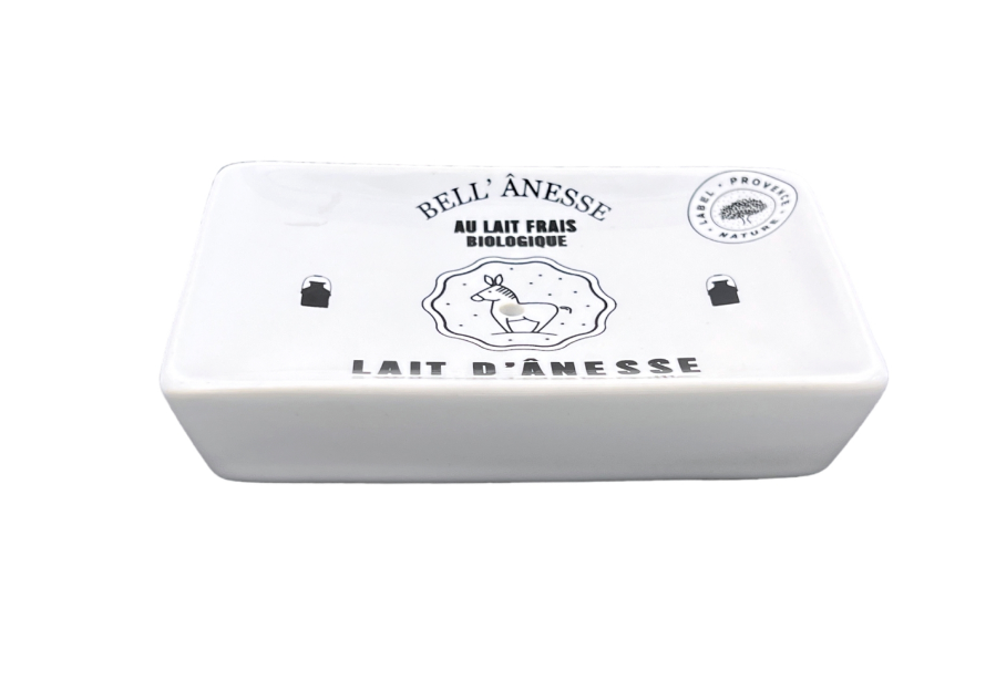 Jabonera de Cerámica Leche de Burra Blanca y Negra - Alecobio