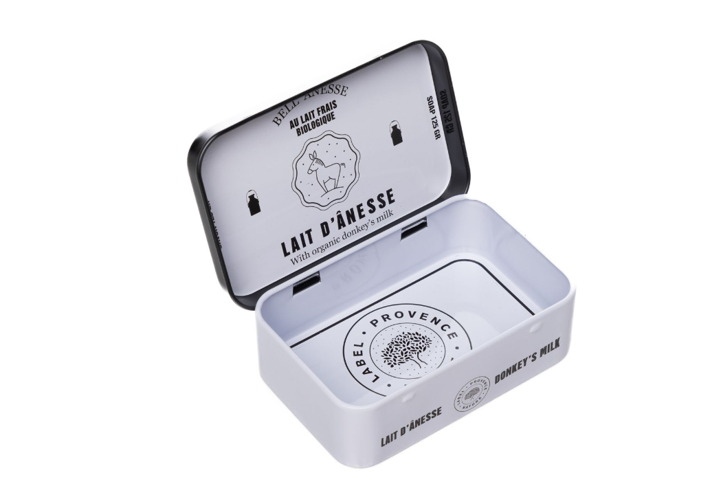Caja Metálica de Leche de Burra para Jabón 125g - Alecobio