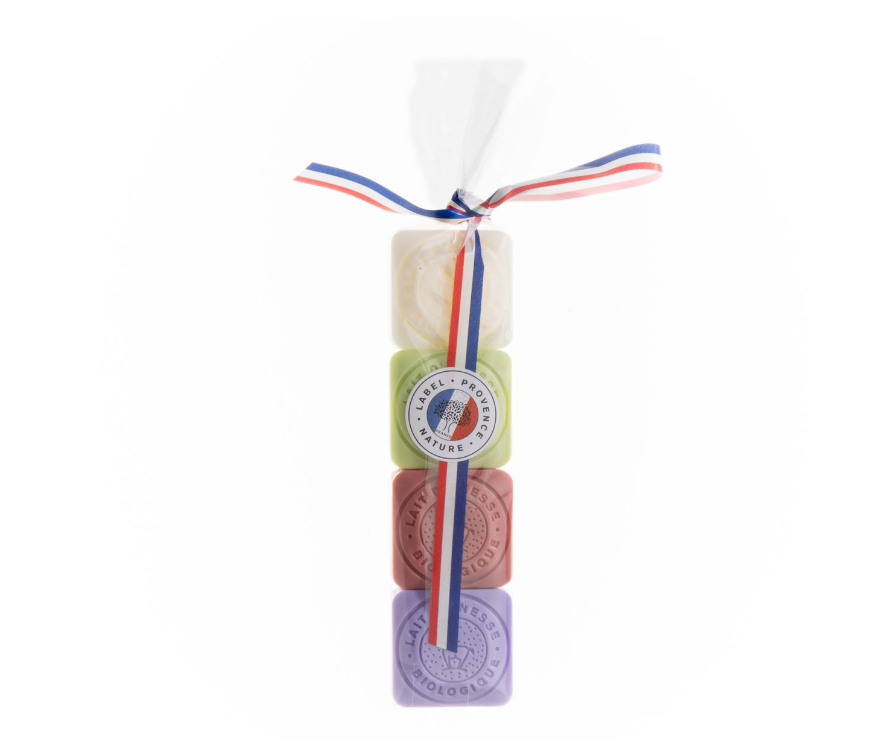 Pack de 4 Jabones de Leche de Burra Perfumados - Alecobio