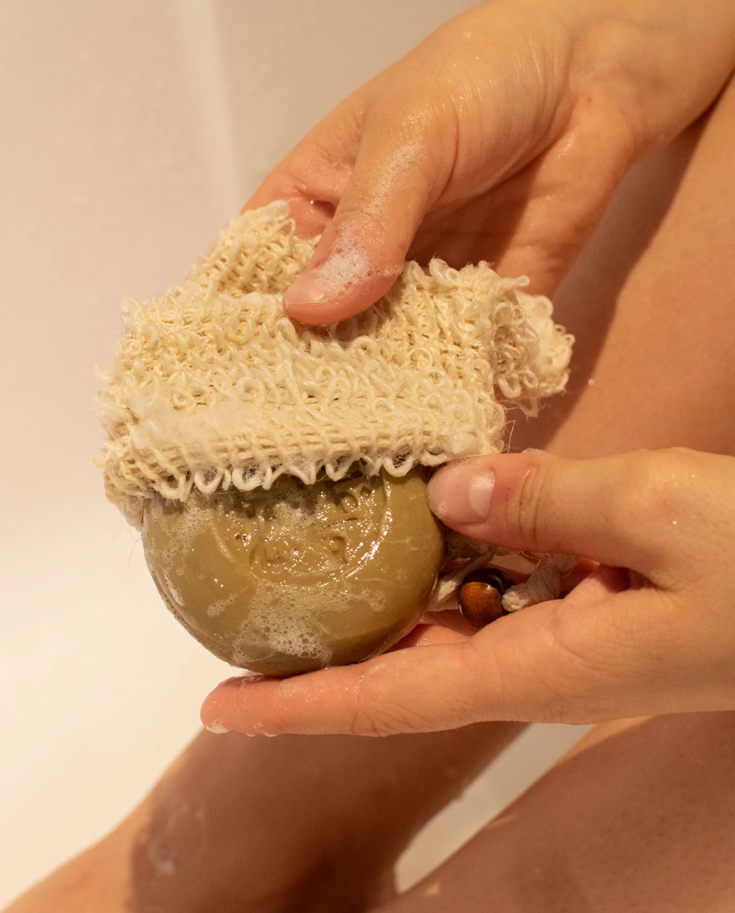 Bolsa para Jabón de Sisal y Algodón 100% Natural - Alecobio