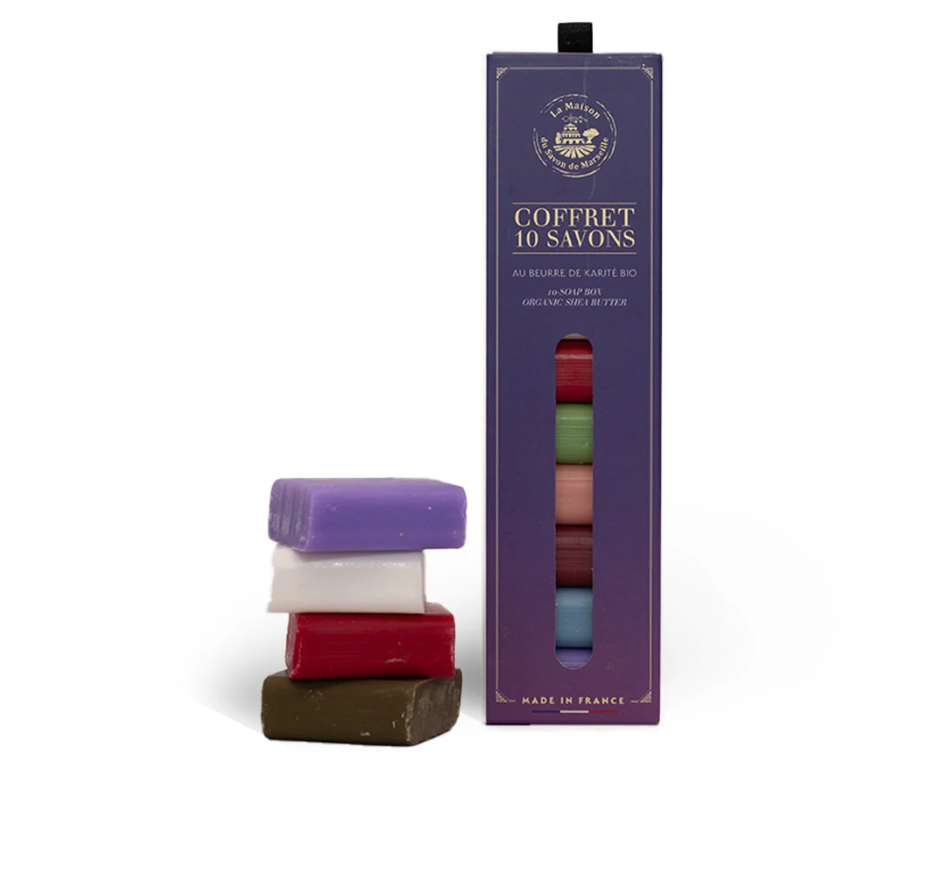 Cofre de 10 Jabones de Marsella 30gr - Alecobio