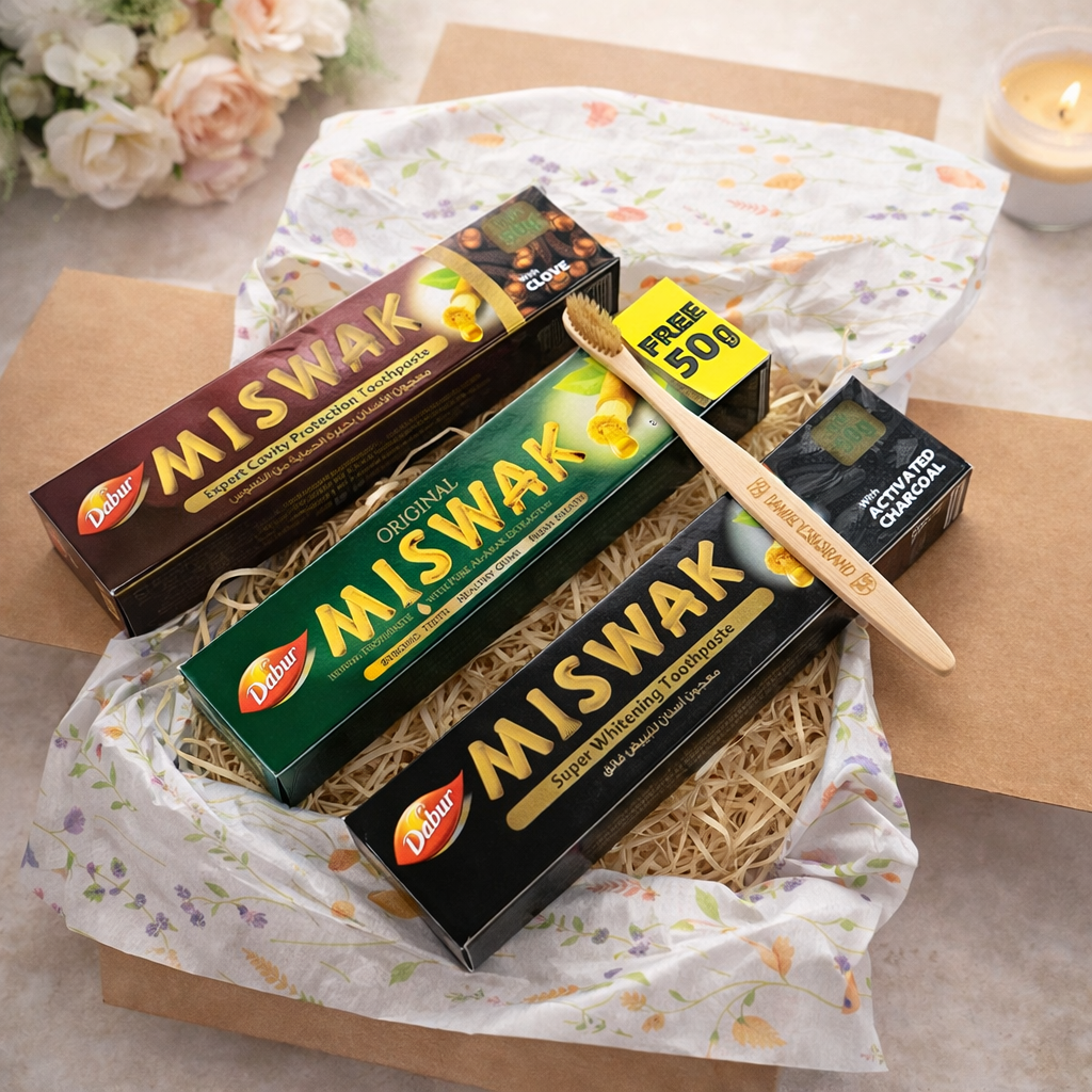 Pack Higiene Dental Natural – Pastas Miswak + Cepillo de Bambú Ecológico - Alecobio