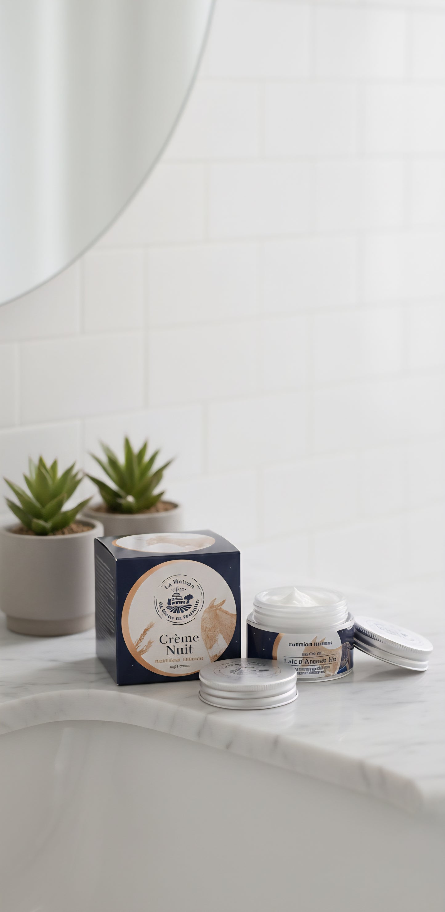 Crema Facial de Noche de Leche de Burra Ecológica - Alecobio