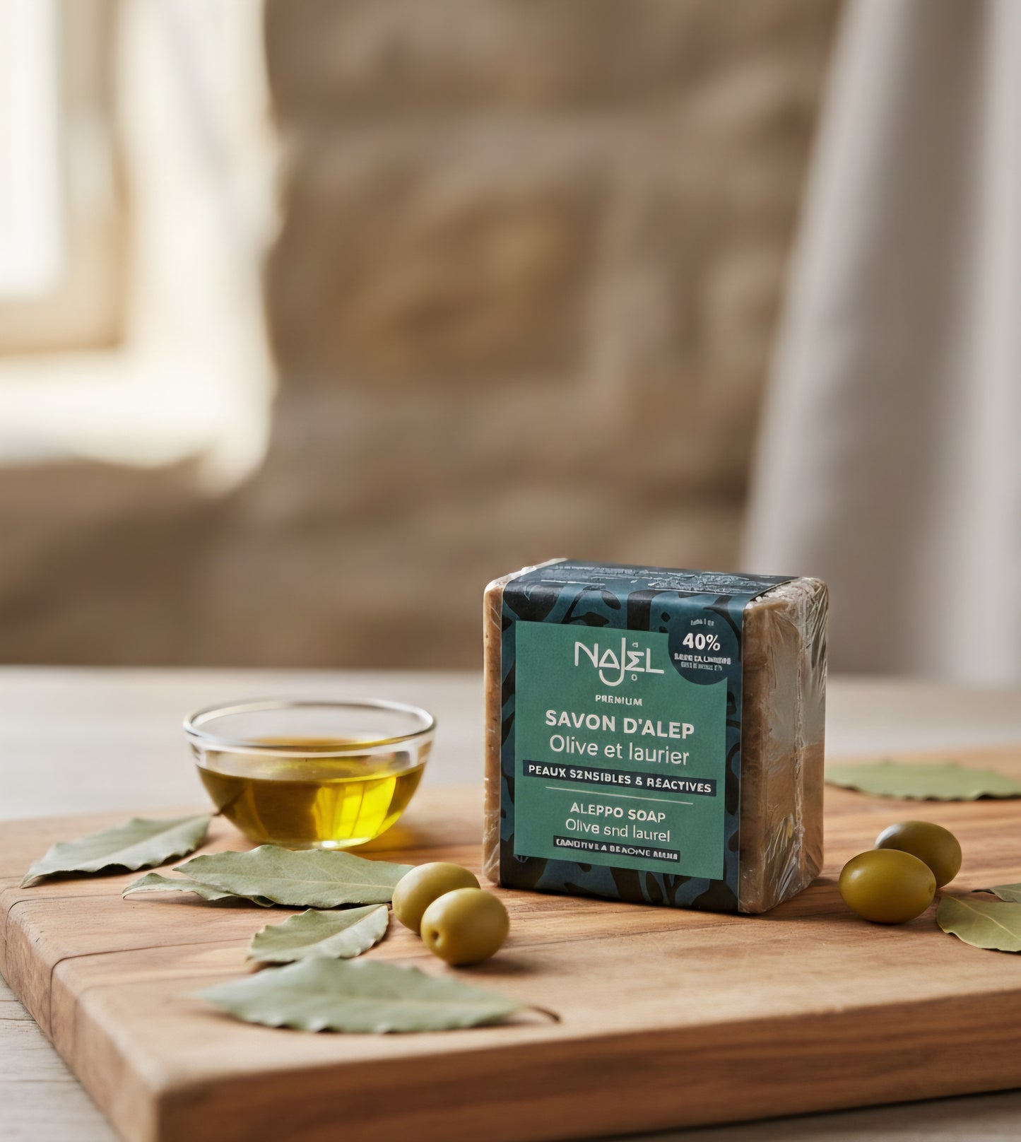 Jabón Alepo Najel 40% de Bayas de Laurel