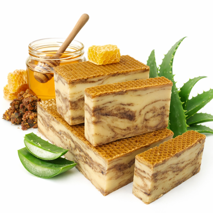 Jabón Artesano con Miel, Aloe y Propóleo - Alecobio