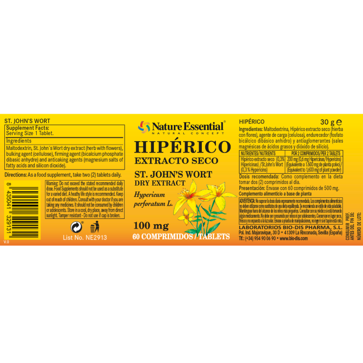 Hipérico Extracto seco - Alecobio
