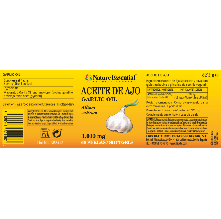 Aceite de Ajo - Alecobio
