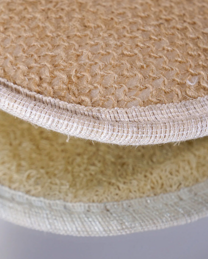 Guante de Lufa Exfoliante Doble cara (lufa y rizo)