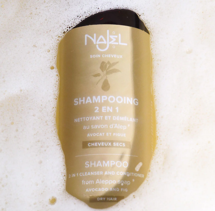 Champú 2en 1 de Jabón de Alepo para Cabello Seco - Alecobio