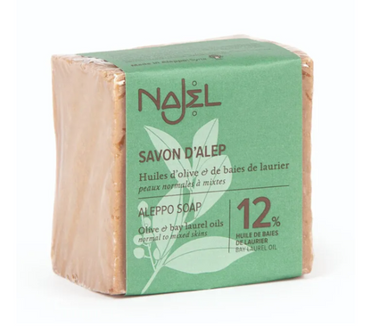 Jabón de Alepo 12% de Bayas de Laurel - Alecobio