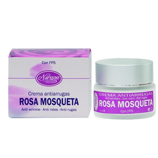 Crema Facial Antiarrugas de con Rosa Mosqueta - Alecobio