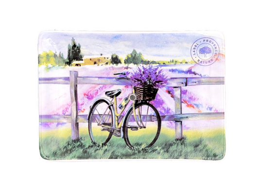 Jabonera de Cerámica Campos de Lavanda y Bicicleta - Alecobio