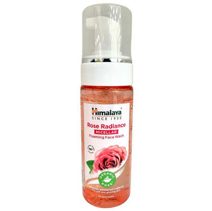 Espuma Limpiadora y Desmaquillante con  Agua de Rosas Himalaya - Alecobio