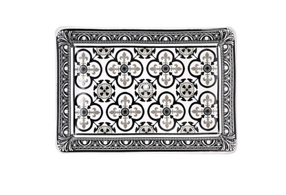 Jabonera de Cerámica Flor de Lirio Negro - Alecobio