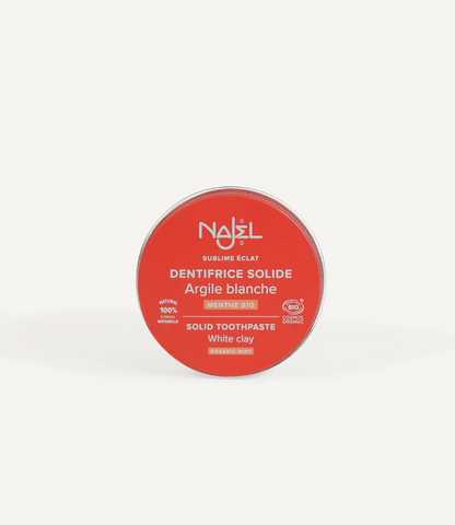 Pasta Dentífrica Sólida de Arcilla Blanca