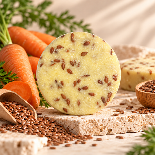 Exfoliante Sólido con Zanahoria y Semillas de Lino - Alecobio