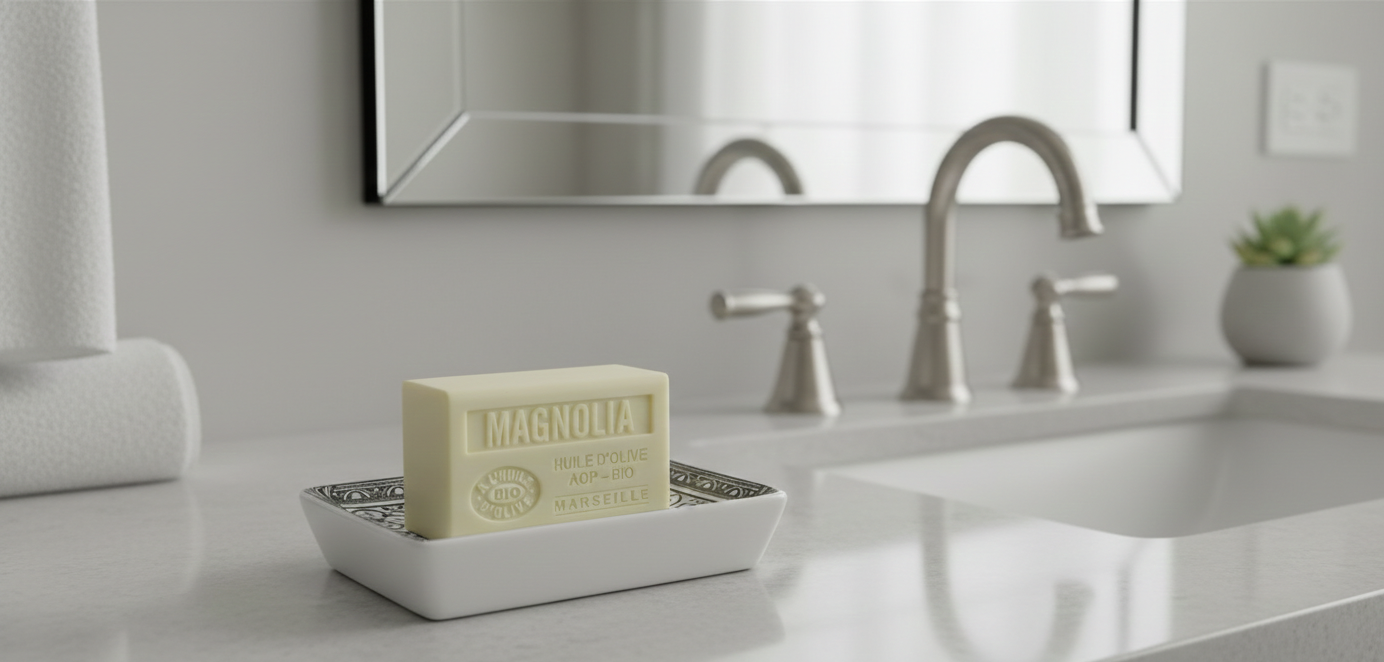 Jabonera de Cerámica Flor de Lirio Negro - Alecobio