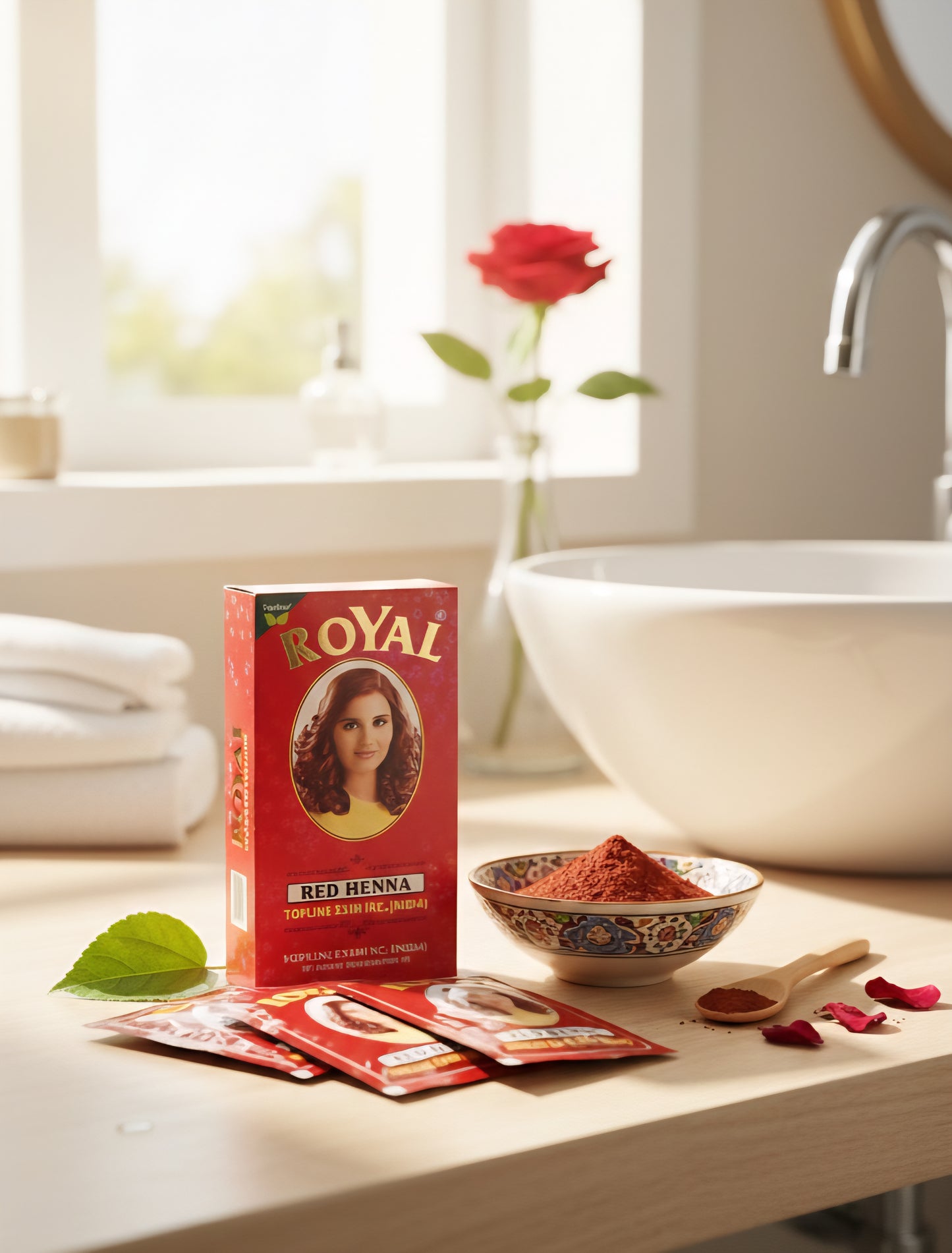 Henna  Royal Roja  para Cabello - Alecobio