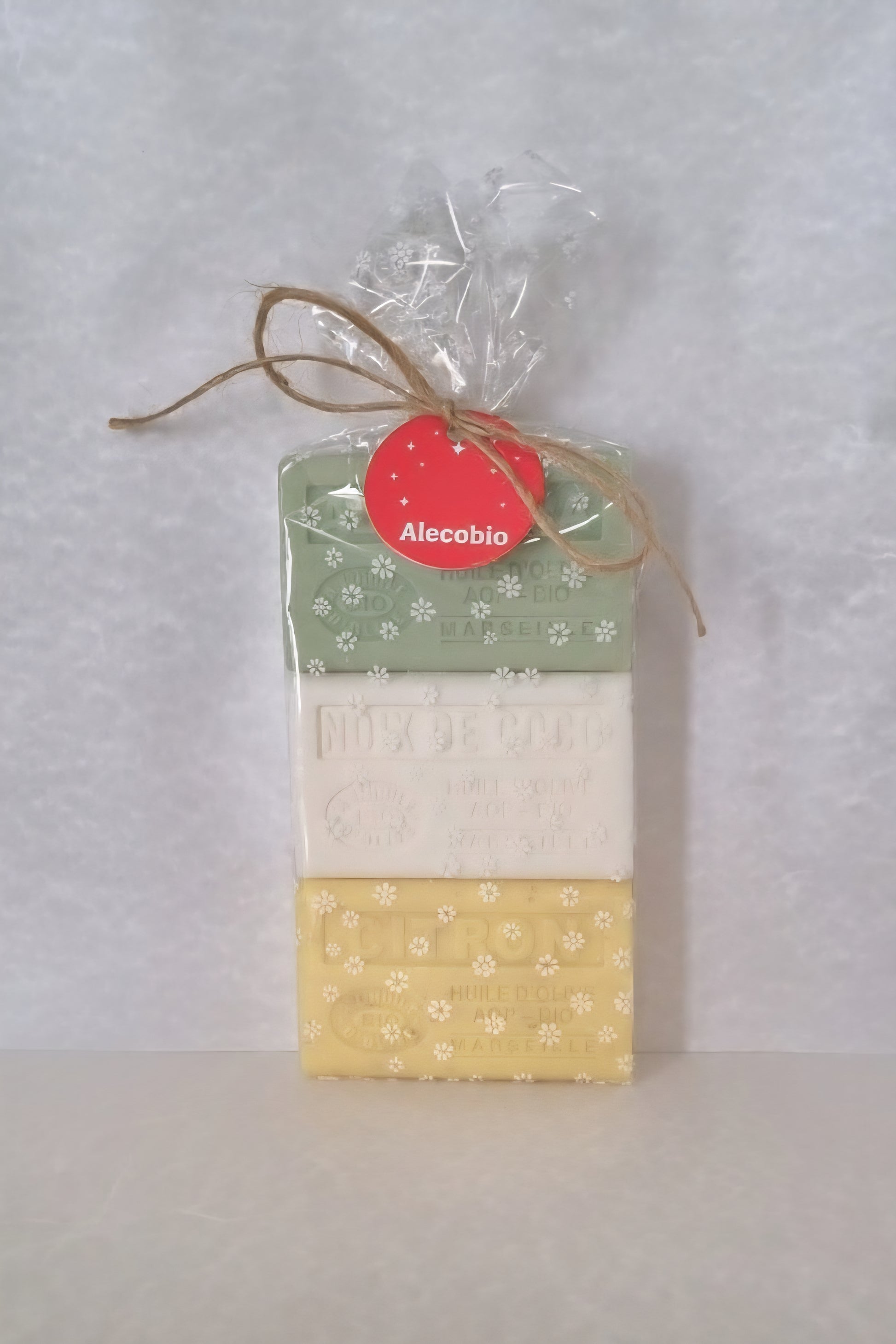 Pack Regalo Set 3 Jabones de la Provenza (Aloe Vera, Coco, Citrón) - Alecobio