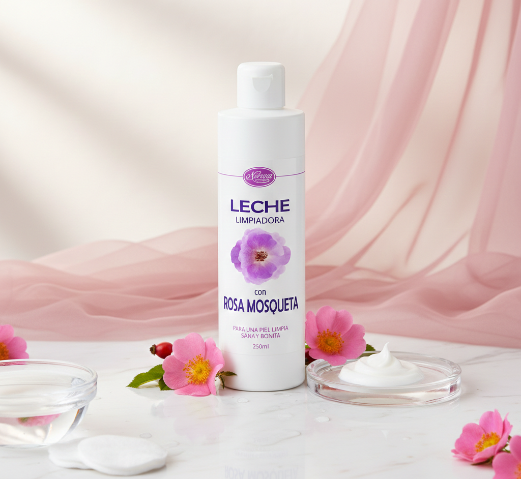 Leche Limpiadora con Rosa Mosqueta