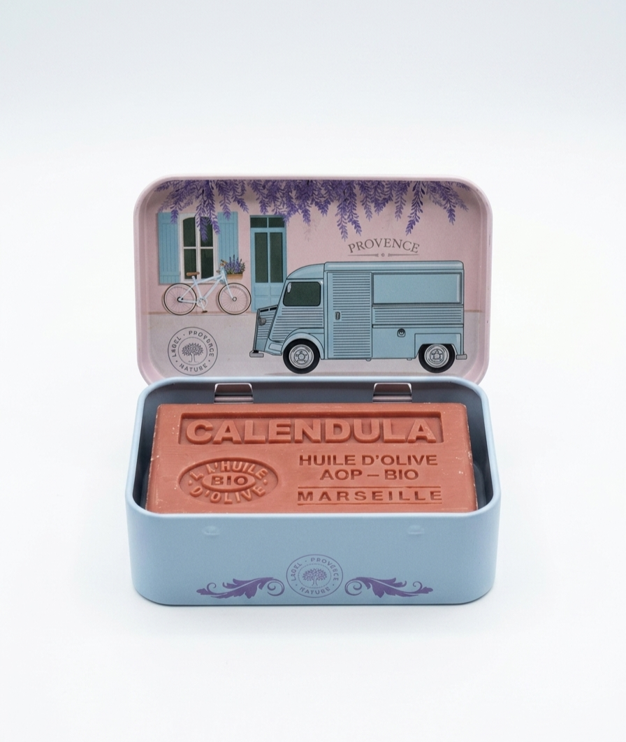 Caja metálica Camioneta Vintage para jabón 125g - Alecobio