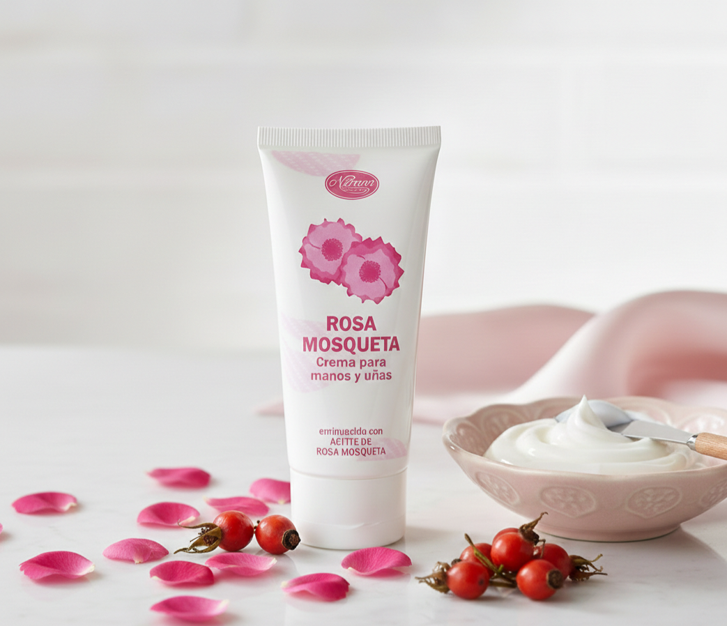 Crema de Manos y Uñas con Aceite de Rosa mosqueta - Alecobio