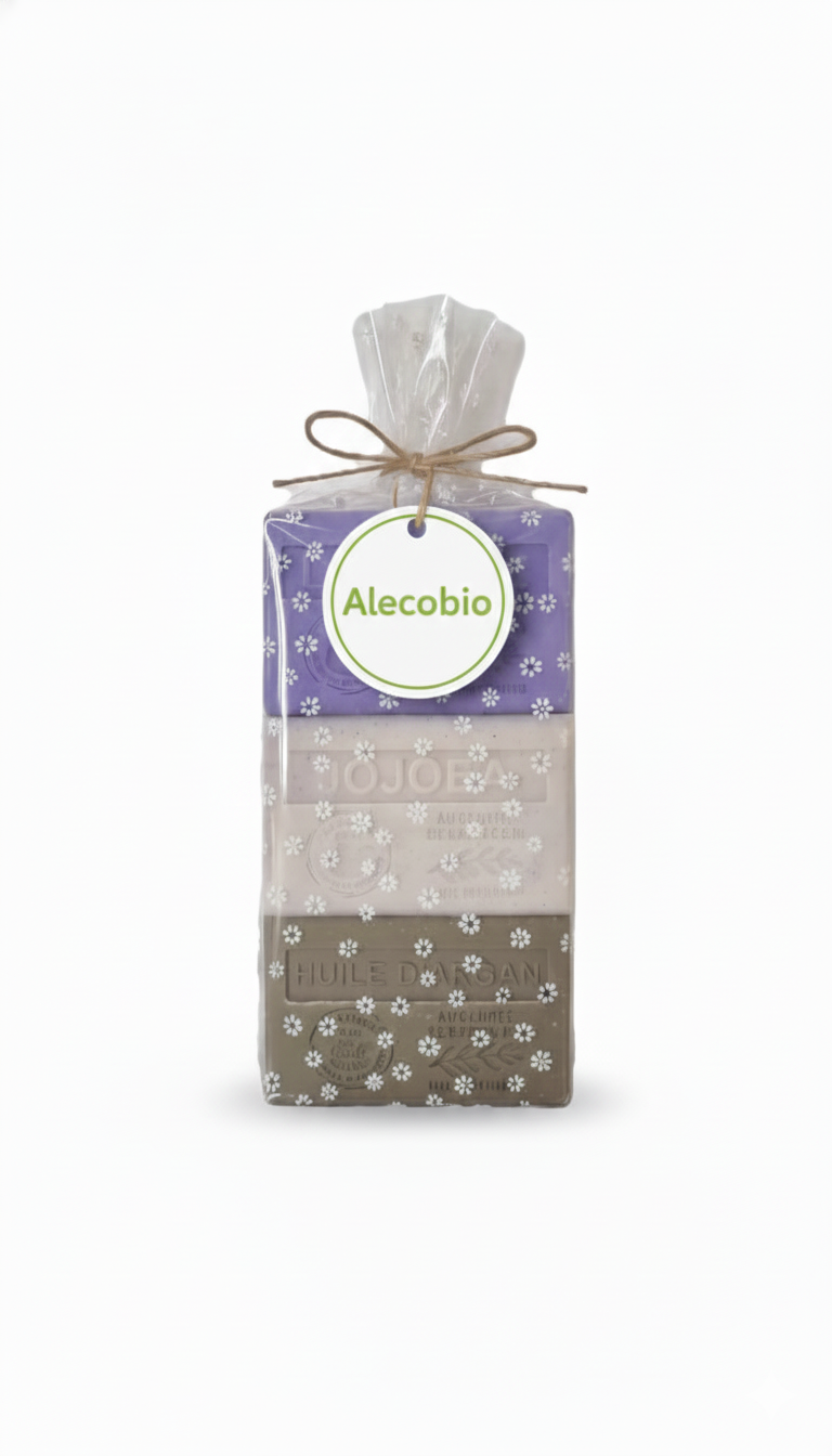 Pack Regalo set 3 Jabones de la Provenza (Lavanda, Jojoba, Aceite Argán) - Alecobio