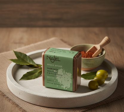 Jabón de Alepo con arcilla roja - Alecobio