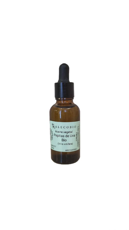 Aceite vegetal Pepita de Uva Bio 30ml - Alecobio