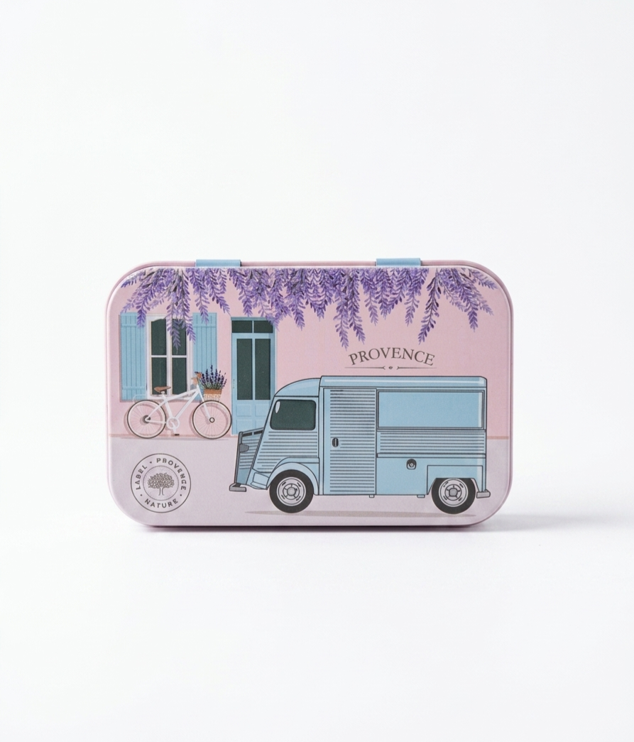 Caja metálica Camioneta Vintage para jabón 125g - Alecobio