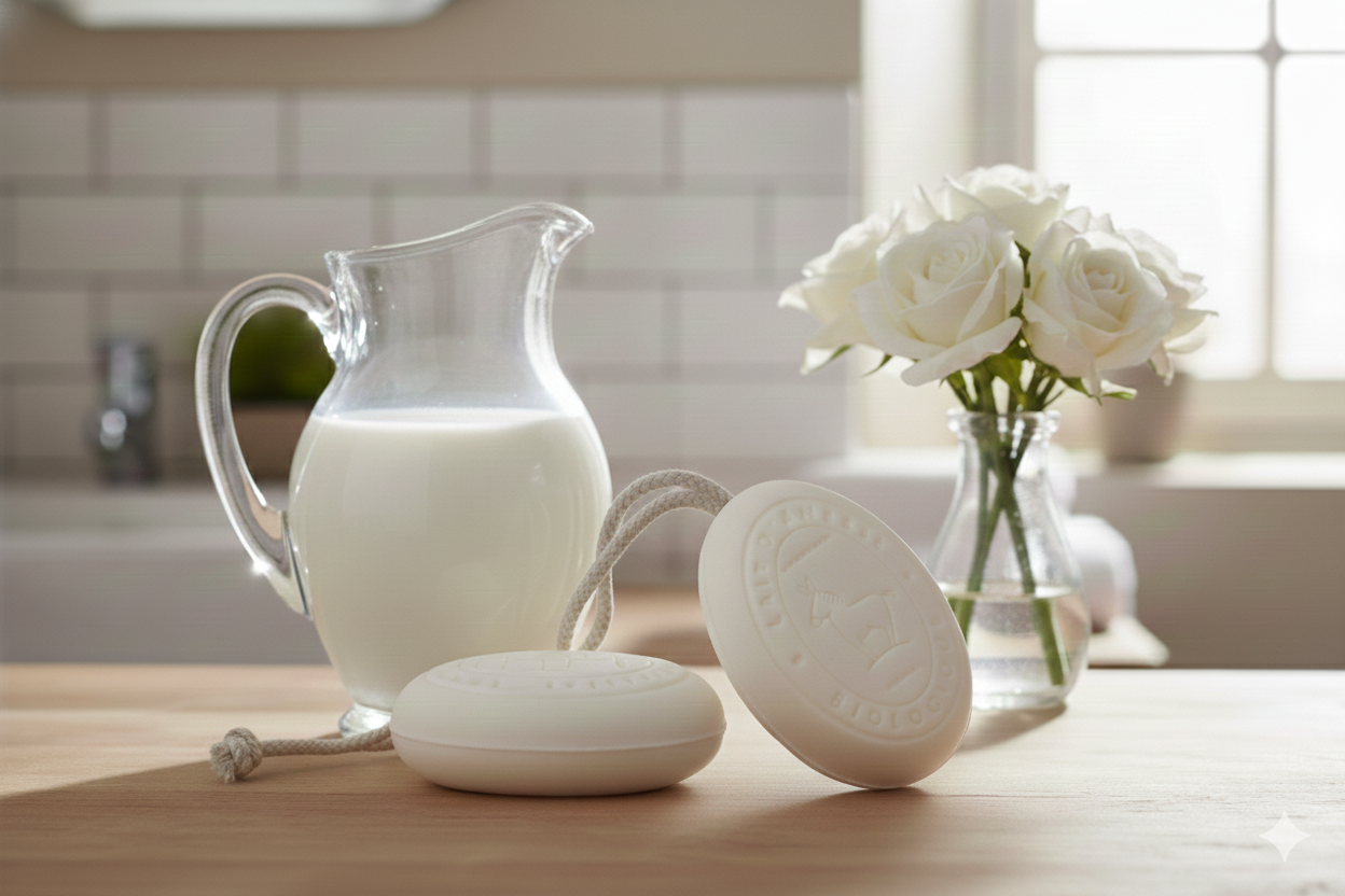 Jabón de Leche de Burra BIO con cuerda - Alecobio