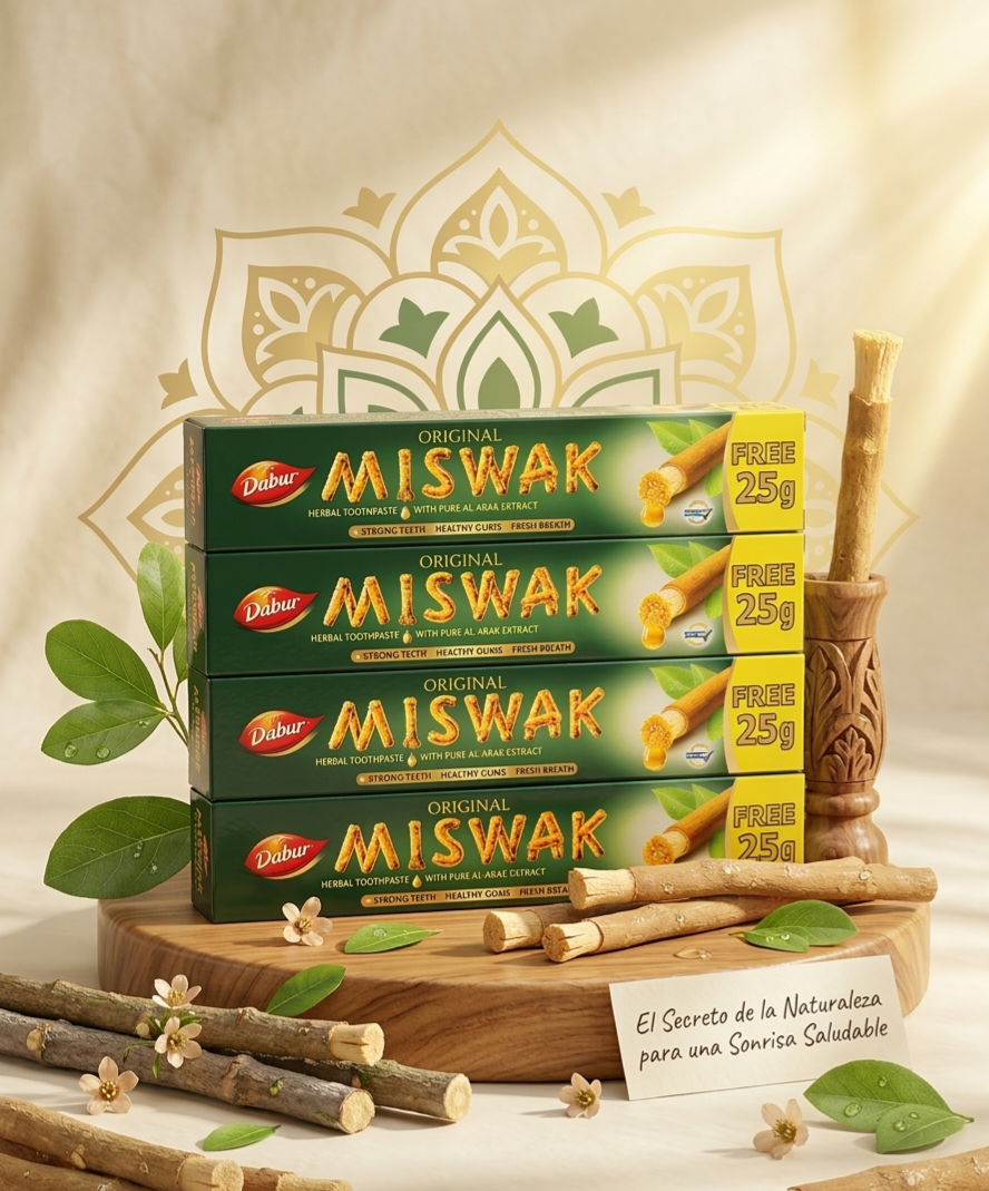 Pasta Dental Miswak Original  Pack 12unid de 75g c/u - Alecobio