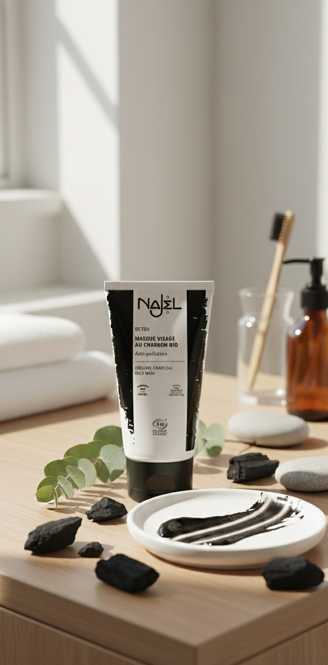 Mascarilla Facial de Carbón Activo Orgánico - Alecobio