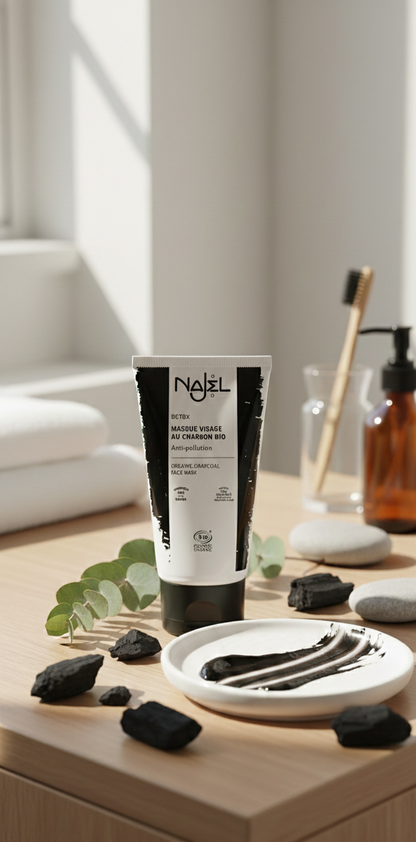 Mascarilla Facial de Carbón Activo Orgánico - Alecobio