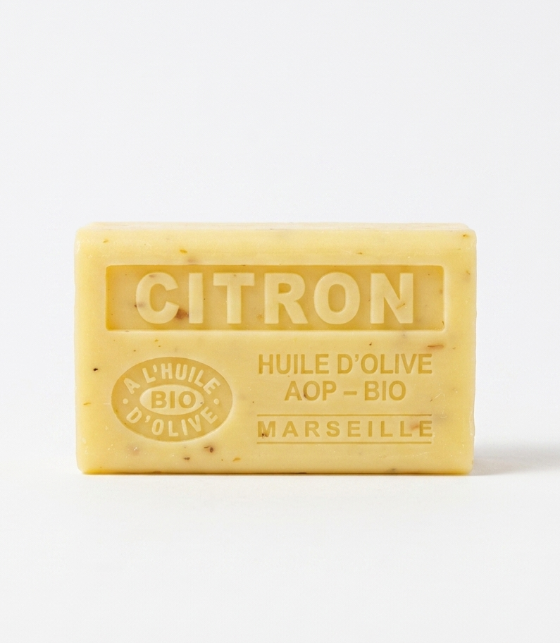 Jabón de Citrón Exfoliante con Aceite de Oliva Ecológico 125g - Alecobio