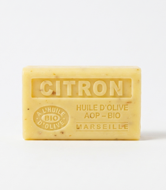 Jabón de Citrón Exfoliante con Aceite de Oliva Ecológico 125g - Alecobio