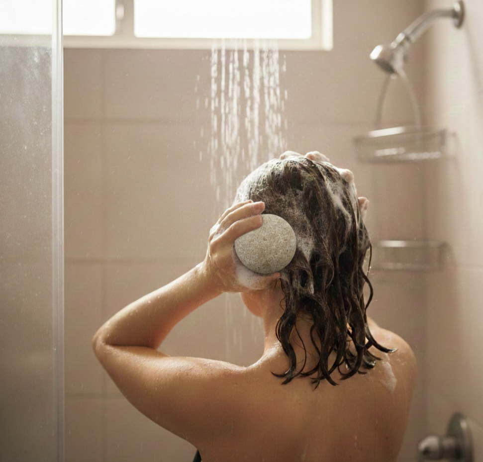 Champú Sólido con Cafeína y Canela Anticaída - Alecobio