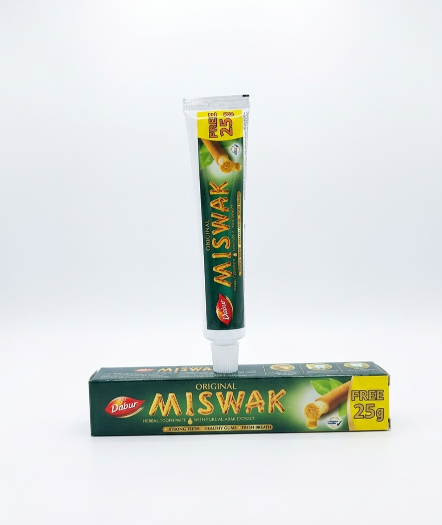 Pasta Dental Herbal Miswak 75g  Original con Puro Extracto Al-Arak - Alecobio