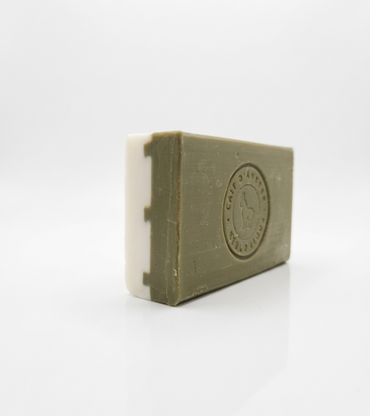 Jabón Facial Doble cara de Leche de Burra Biológica y Aceite de Argán Exfoliante-Hidratante