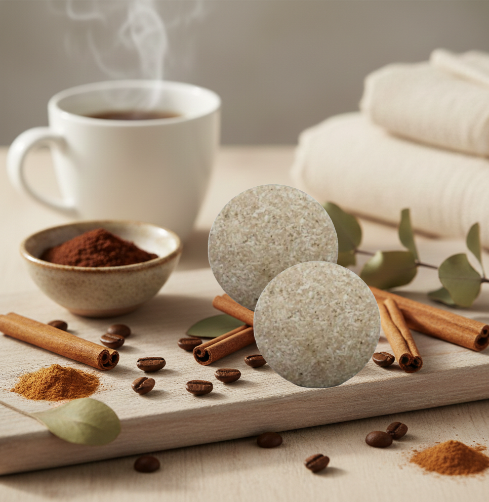 Champú Sólido con Cafeína y Canela Anticaída - Alecobio