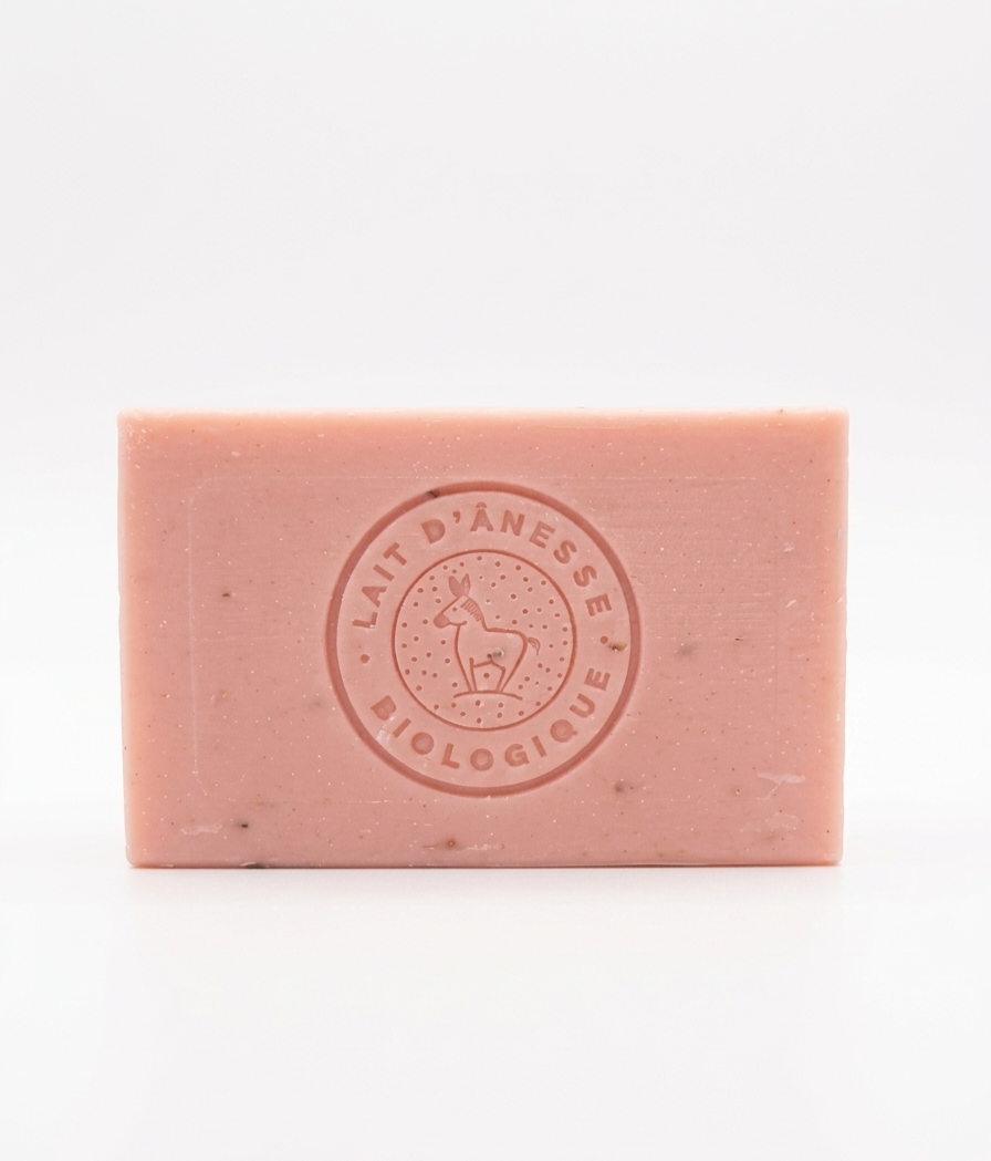 Jabón Facial Doble cara de Leche de Burra Biológica y Jazmín Exfoliante-Hidratante