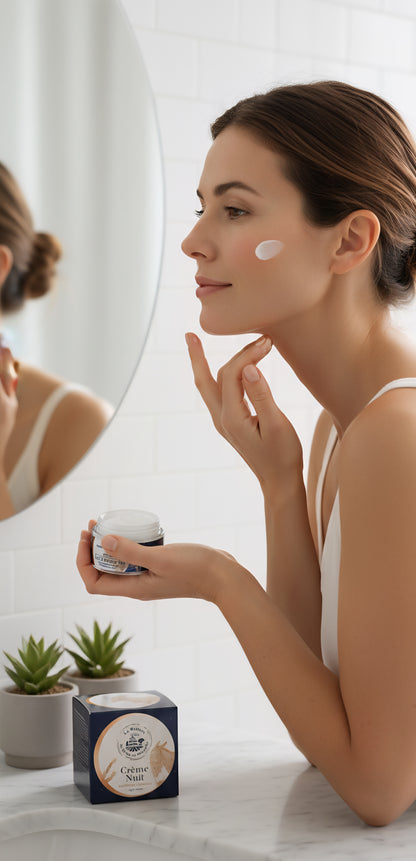 Crema Facial de Noche de Leche de Burra Ecológica - Alecobio